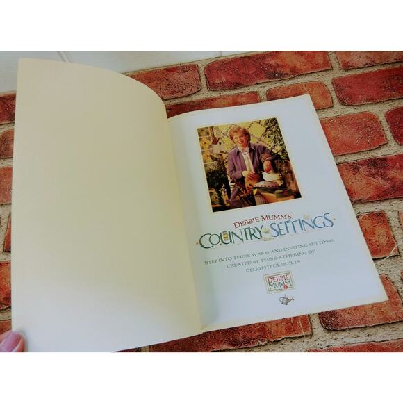 Vtg 2000 - Debbie Mumm's Country Settings - Dinnerware & Acc - Quilting Patterns - Picture 5 of 11